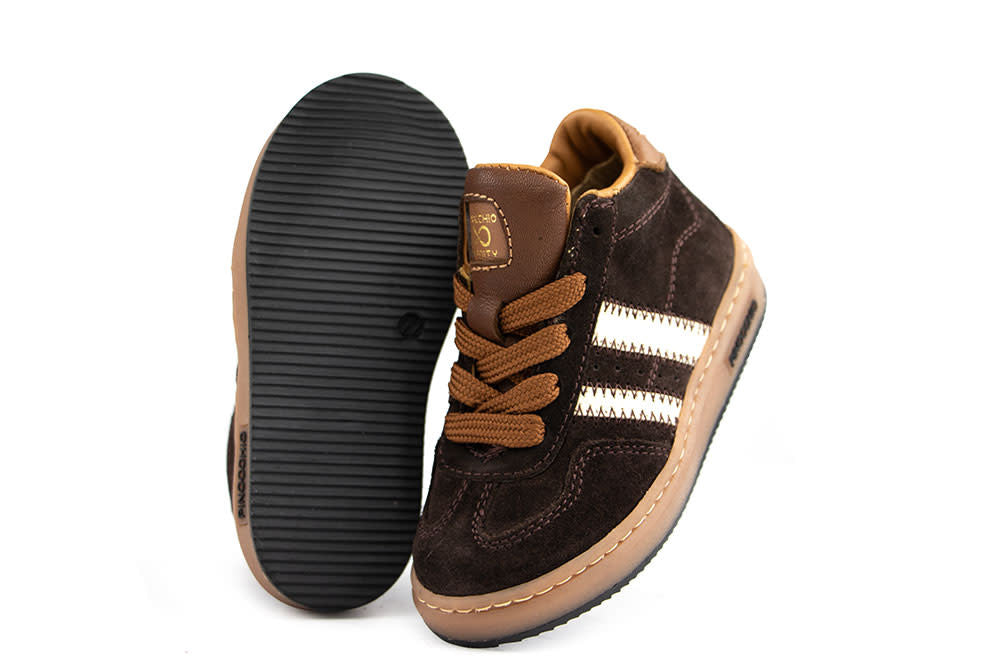Pinocchio Hoge Sneaker Dark Brown