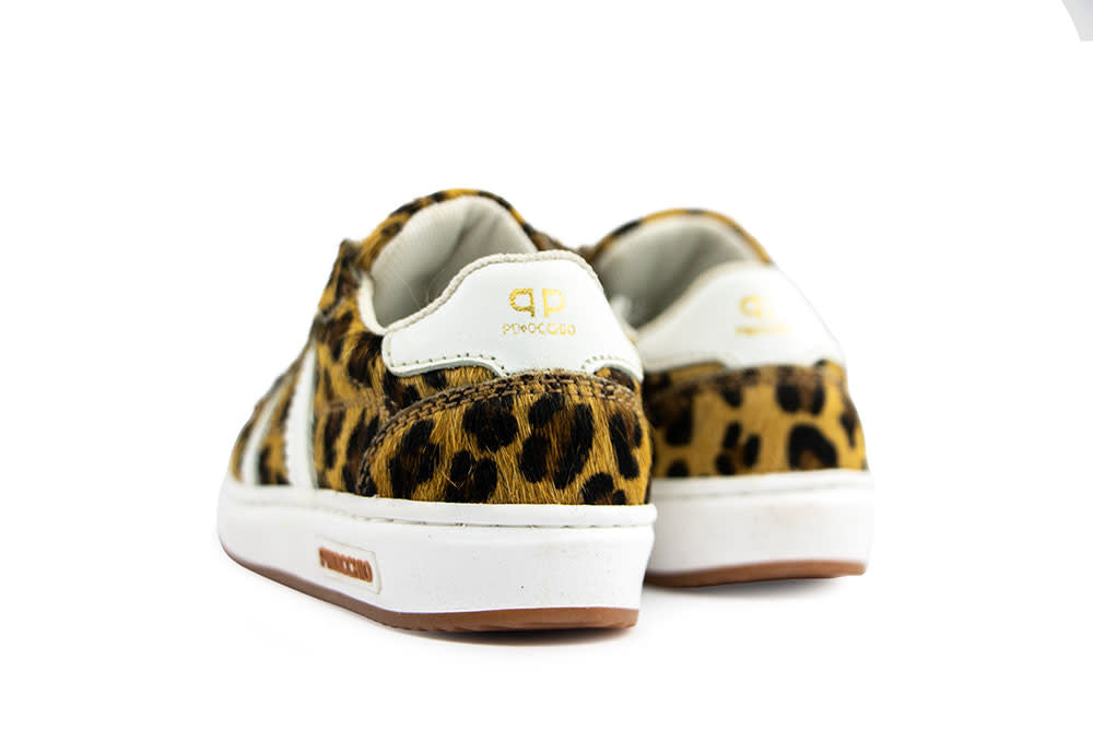 Pinocchio Sneaker Naturel Leopard Print