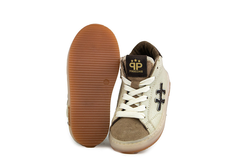Pinocchio Hoge Sneaker Beige Combi
