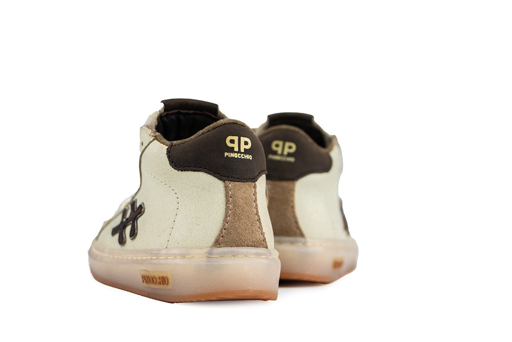Pinocchio Hoge Sneaker Beige Combi