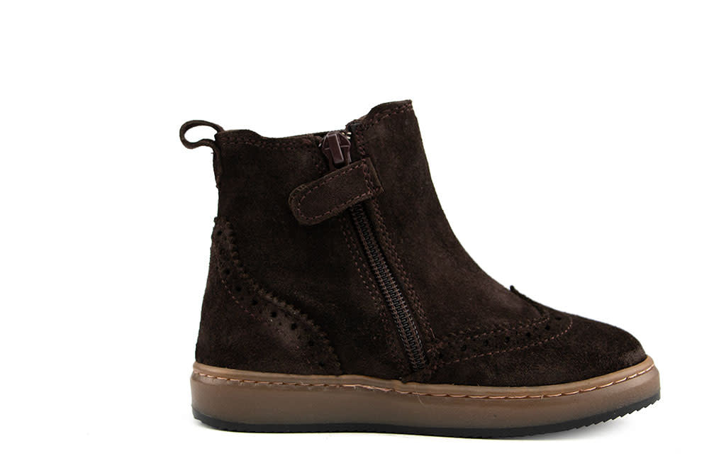 Pinocchio Chelsea Boot Dark Brown Suede