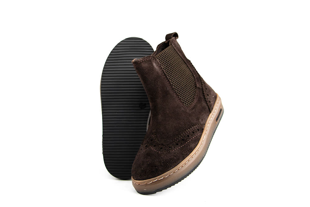 Pinocchio Chelsea Boot Dark Brown Suede