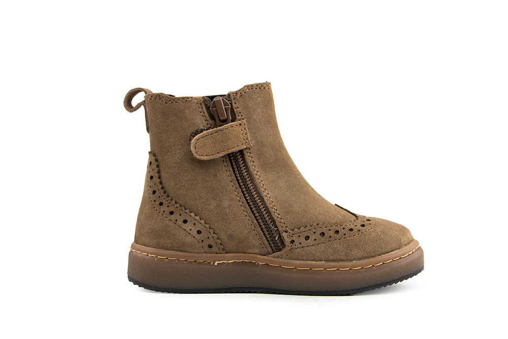 Pinocchio Chelsea Boot Khaki Suede