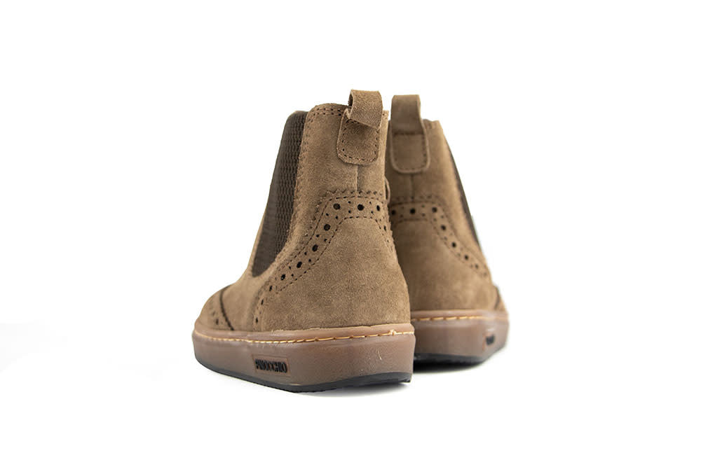 Pinocchio Chelsea Boot Khaki Suede