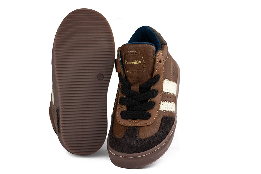 Pinocchio Hoge Sneaker Naturel Combi