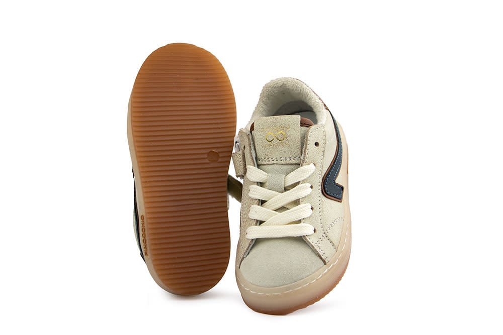 Pinocchio Sneaker Beige Cognac Combi