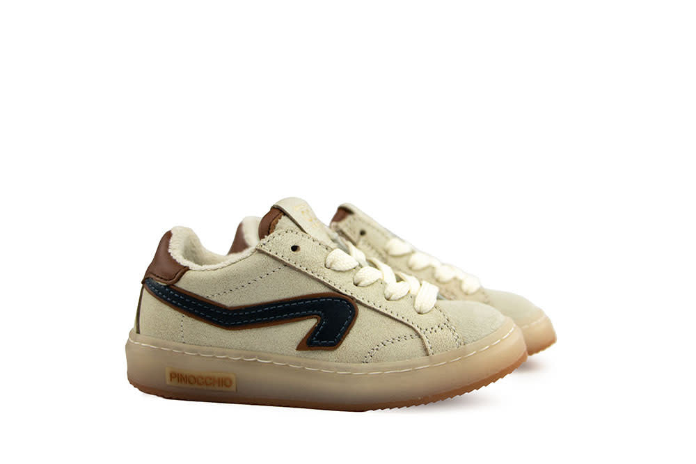 Pinocchio Sneaker Beige Cognac Combi