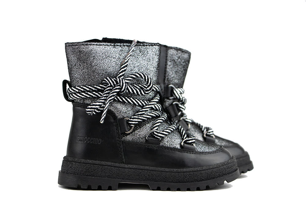 Pinocchio Boot Dark Silver