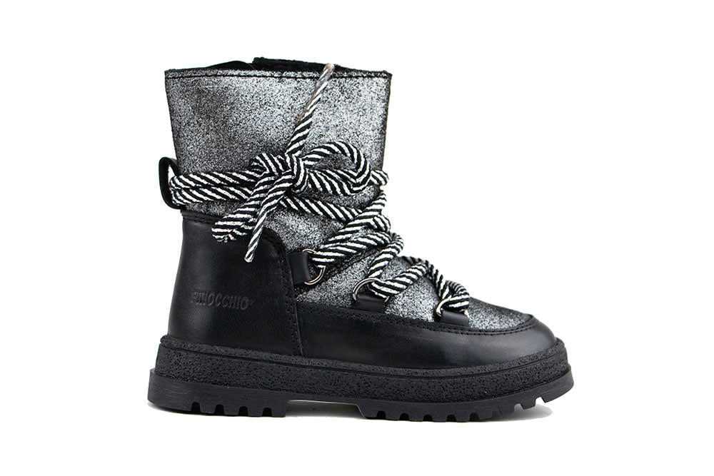 Pinocchio Boot Dark Silver