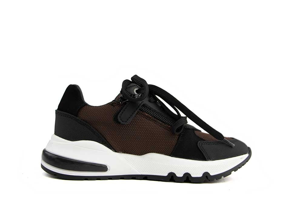 Red Rag Sneaker Brown Combi Fabrics