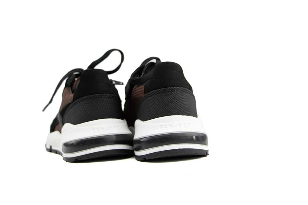 Red Rag Sneaker Brown Combi Fabrics