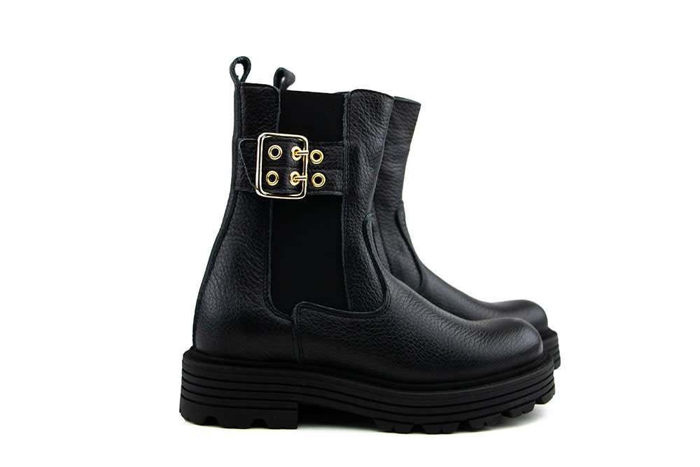 Red Rag Chelsea Boots Gesp Black Nappa