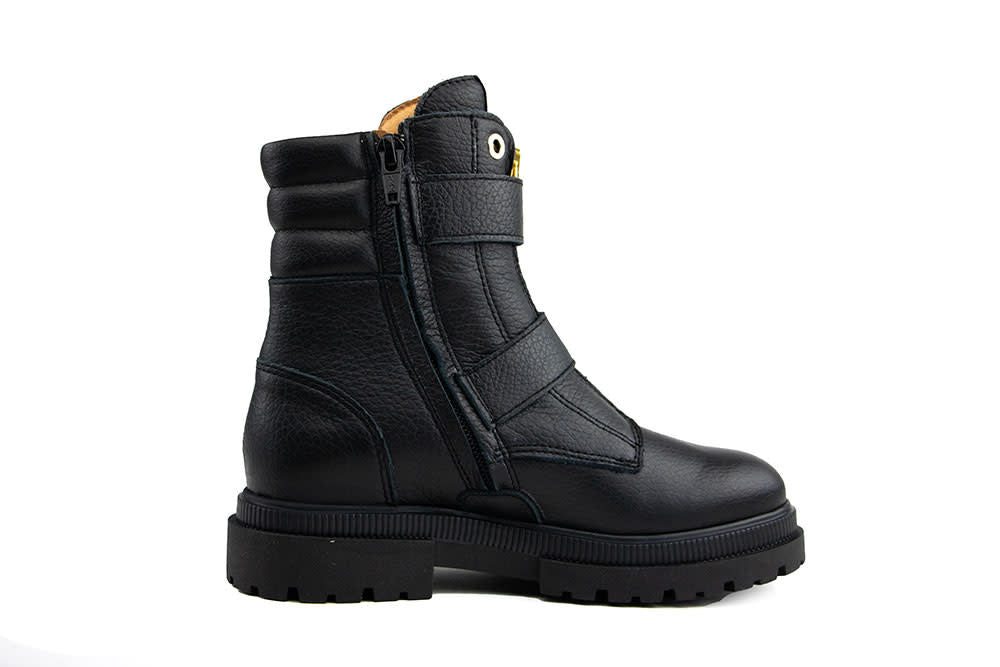 Red Rag Bikerboot Gespen Black Nappa