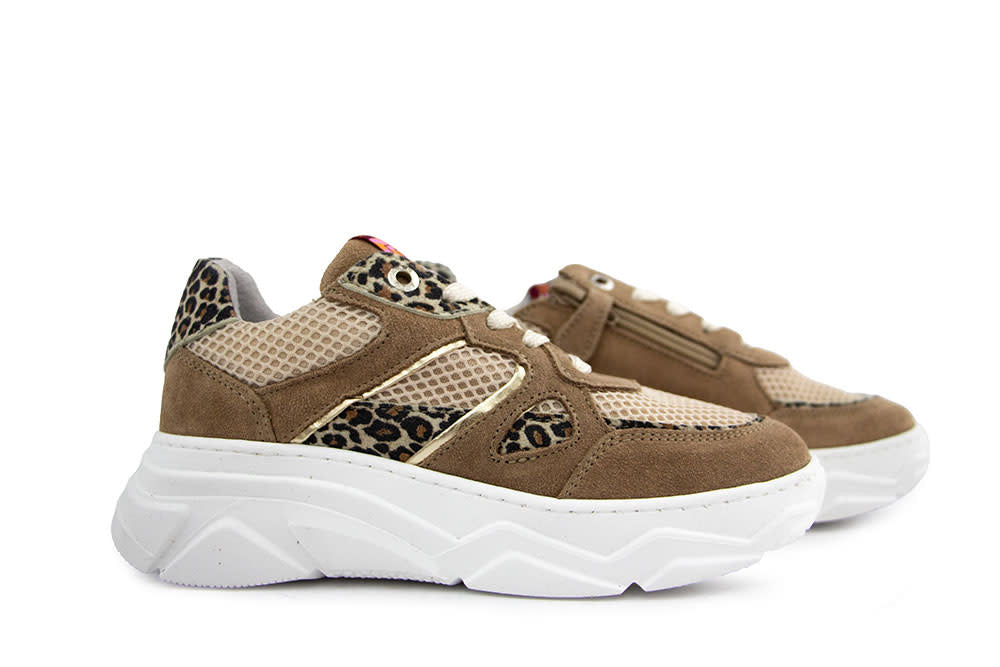 Red Rag Sneaker Beige Combi