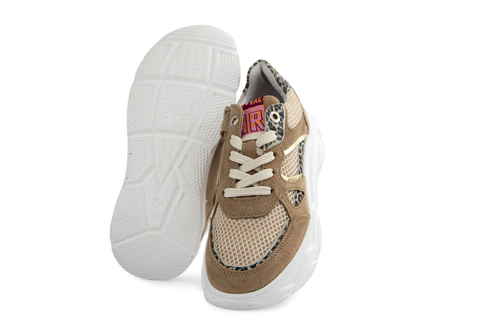 Red Rag Sneaker Beige Combi