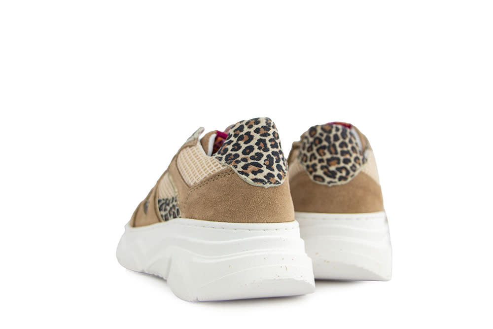 Red Rag Sneaker Beige Combi