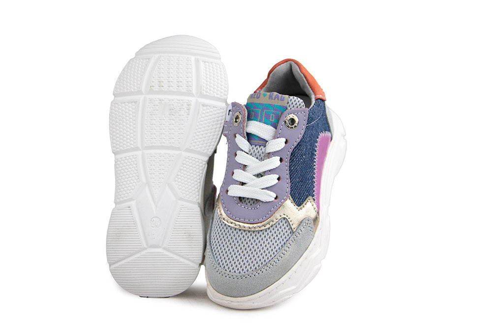 Red Rag Sneaker Beige Combi