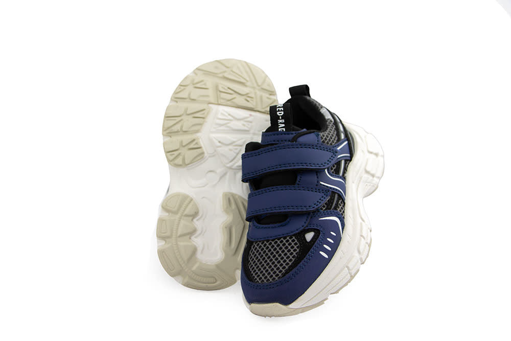 Red Rag Klittenband Sneaker Blue Combi