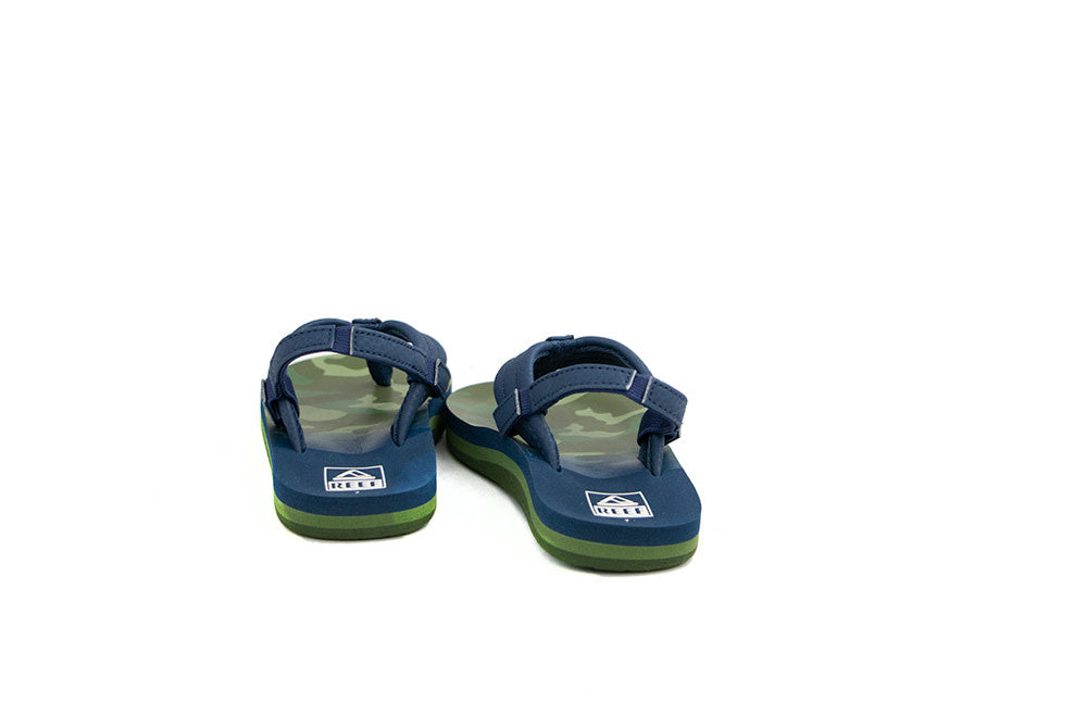 Reef Slippers Little Ahi Navy Camo