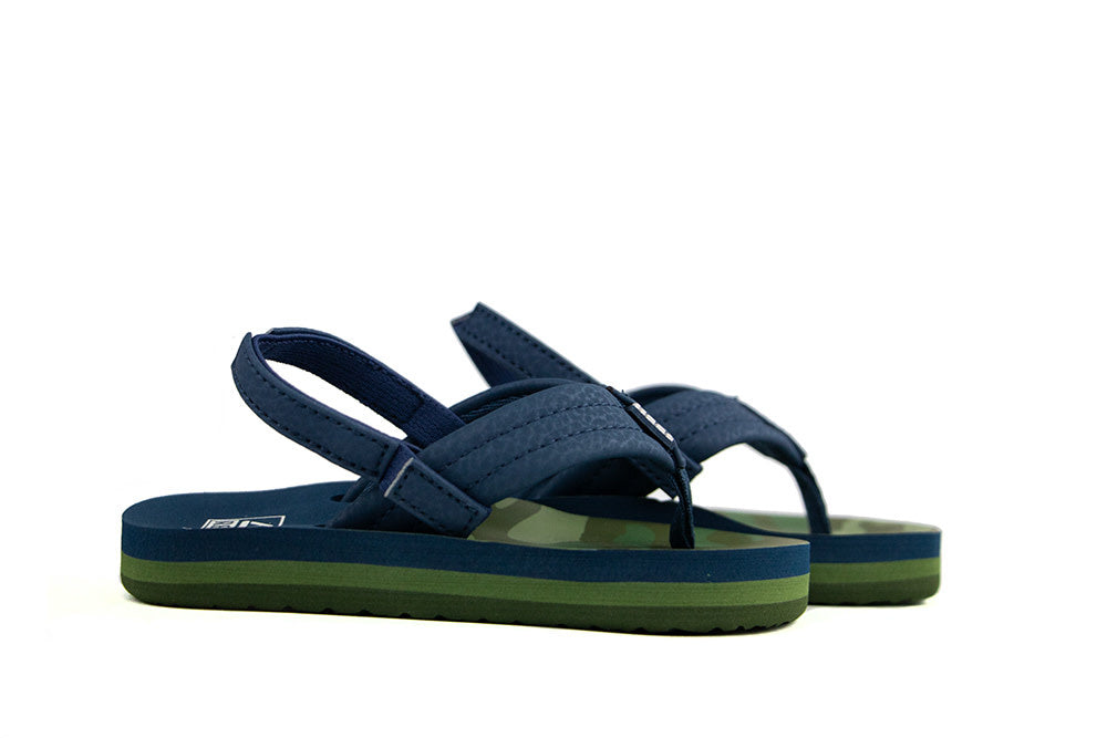Reef Slippers Little Ahi Navy Camo