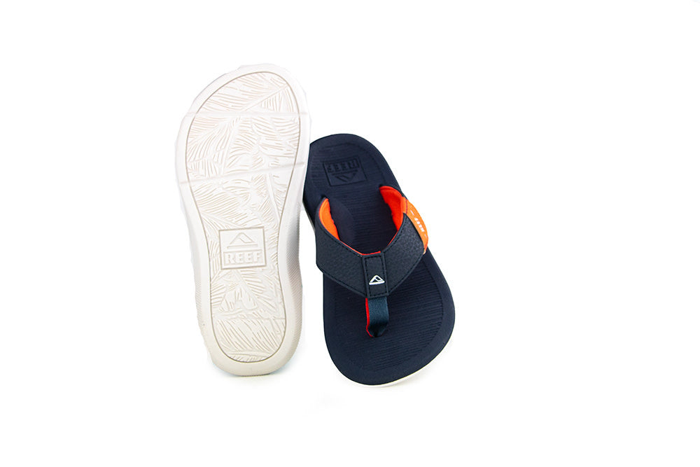 Reef Kids Sante Ana Navy White Orange