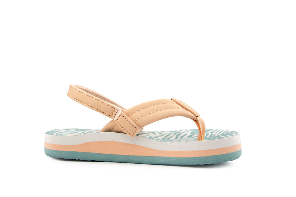 Reef Little Ahi Peach Blue Animal