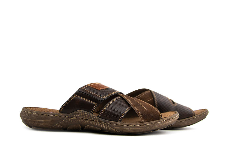 Rieker Slipper Brown Toffee Sherry