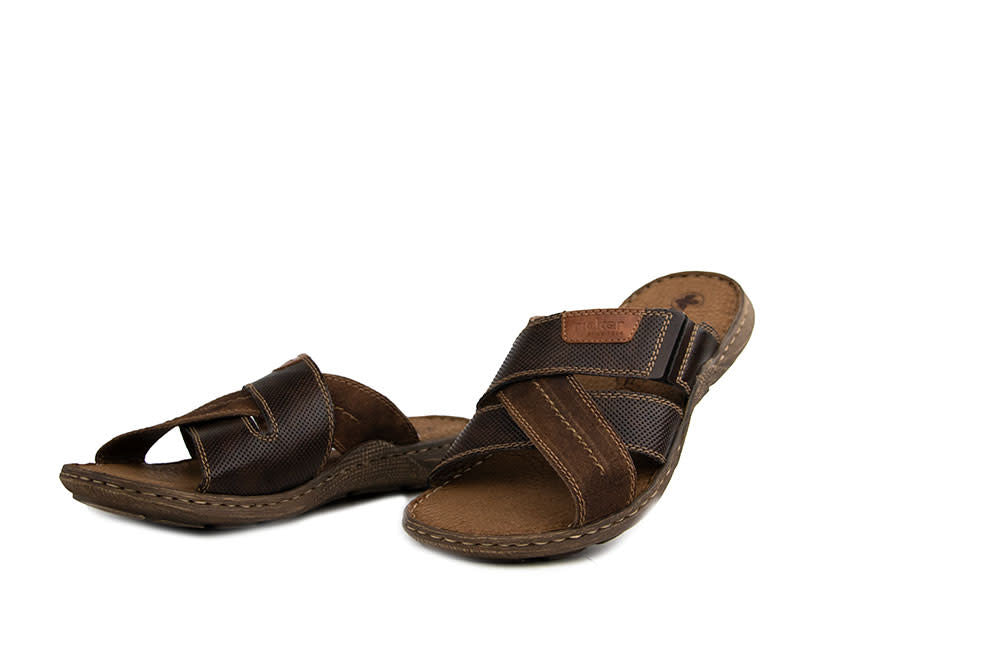 Rieker Slipper Brown Toffee Sherry