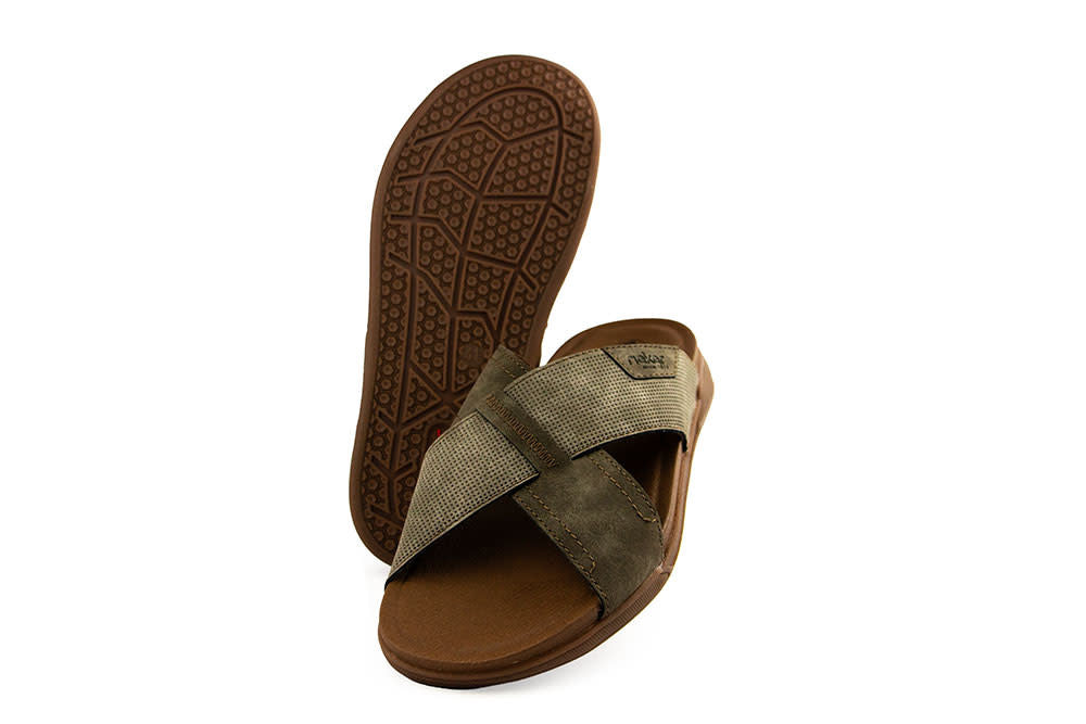 Rieker Slipper Kaffee Dunst