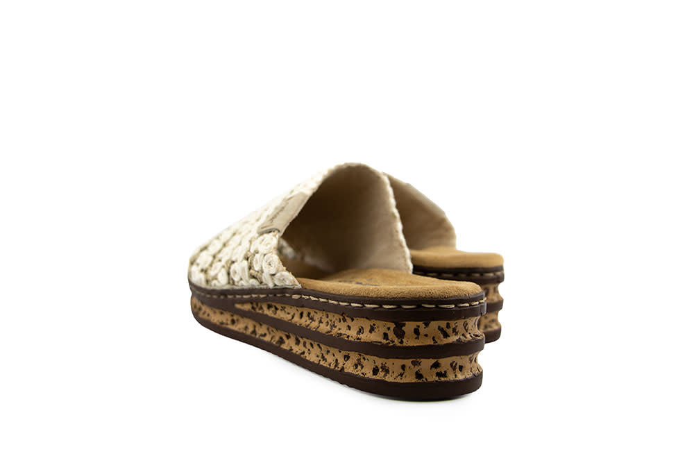 Rieker Slipper Creme Gold Ginger