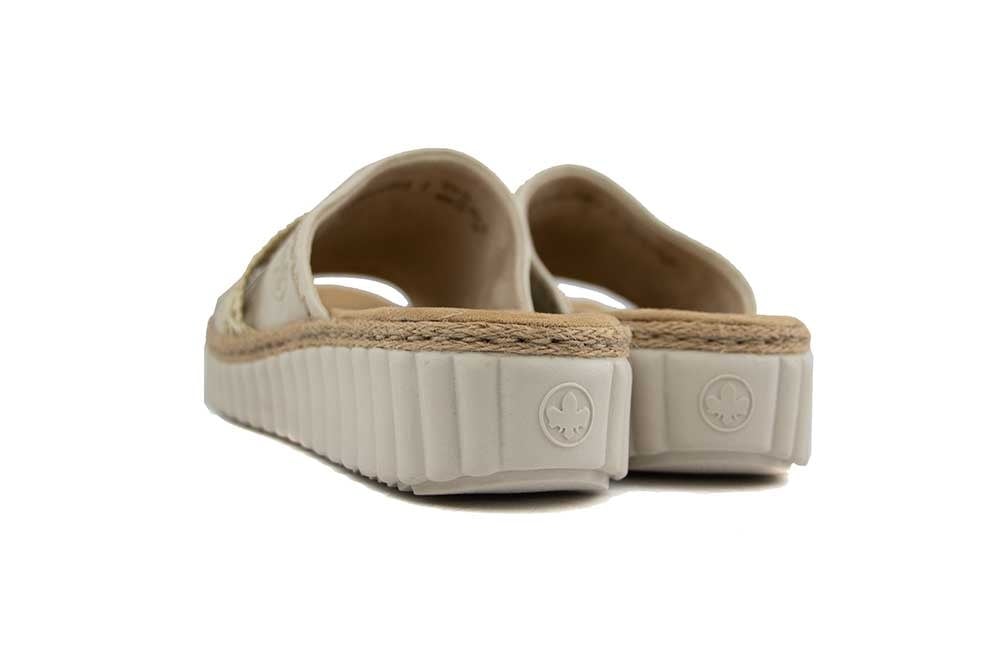 Rieker Slipper Creme Offwhite