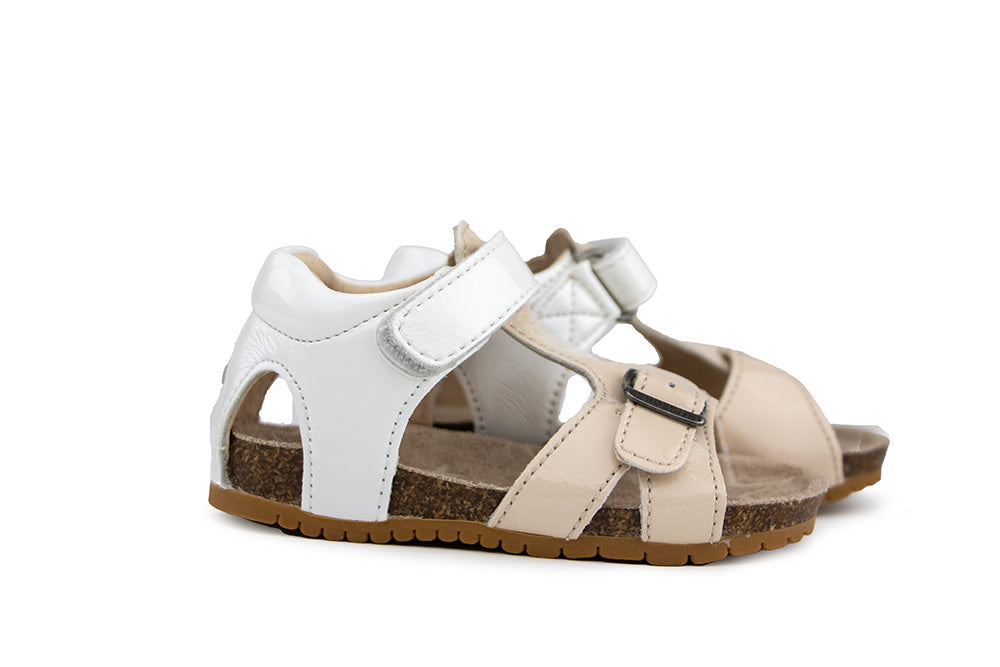 Shoesme Sandaal White Beige Lak
