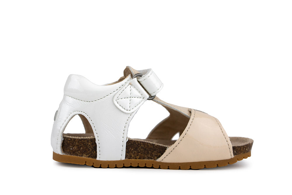 Shoesme Sandaal White Beige Lak