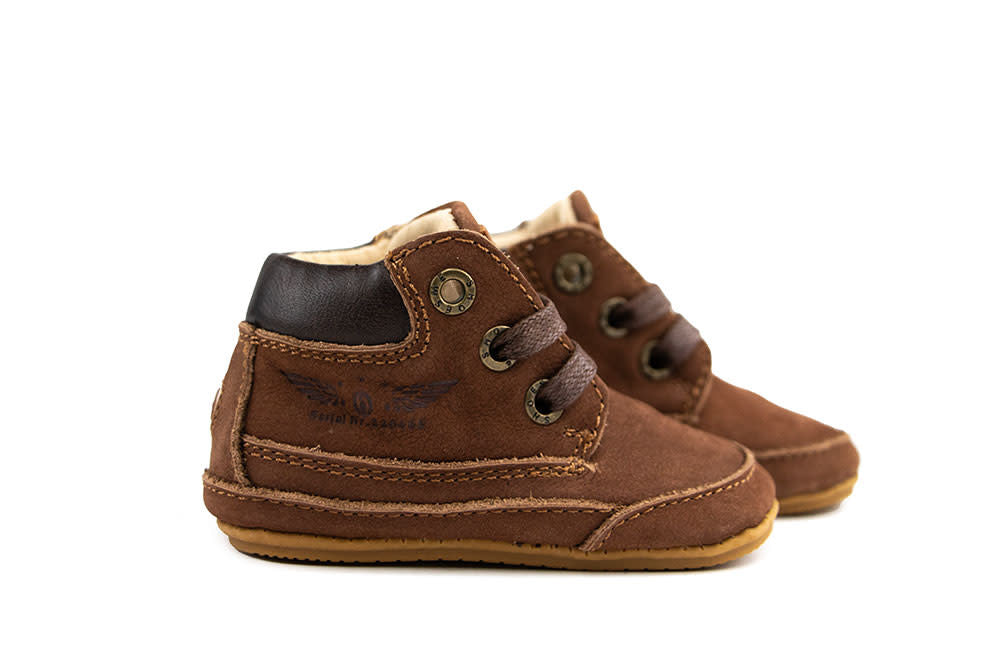 Shoesme Babyproof Hoge Veter Cognac