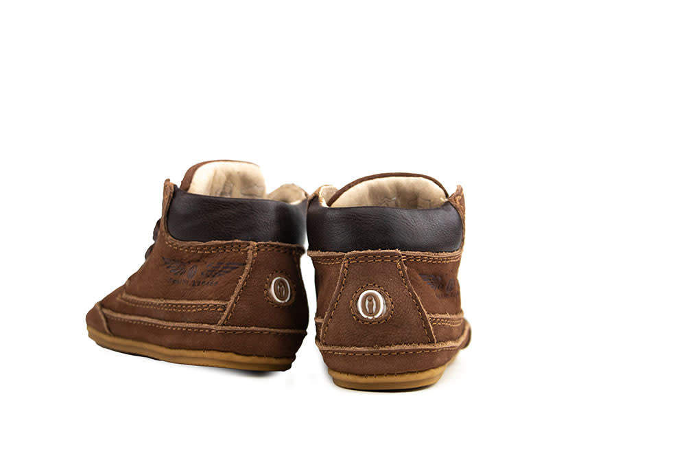 Shoesme Babyproof Hoge Veter Cognac