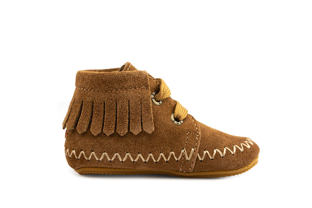 Shoesme Babyproof Veter Franje Cognac