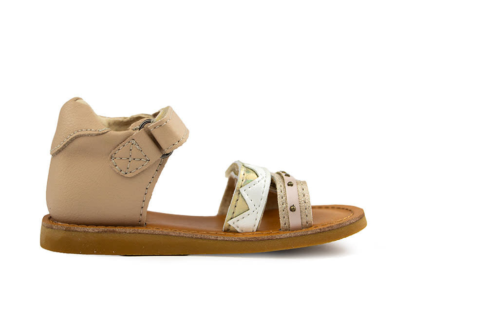 Shoesme Classic Sandaal Taupe Gold