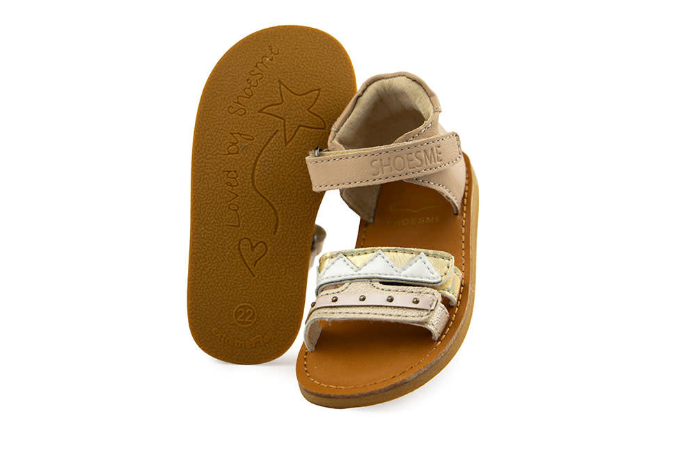 Shoesme Classic Sandaal Taupe Gold