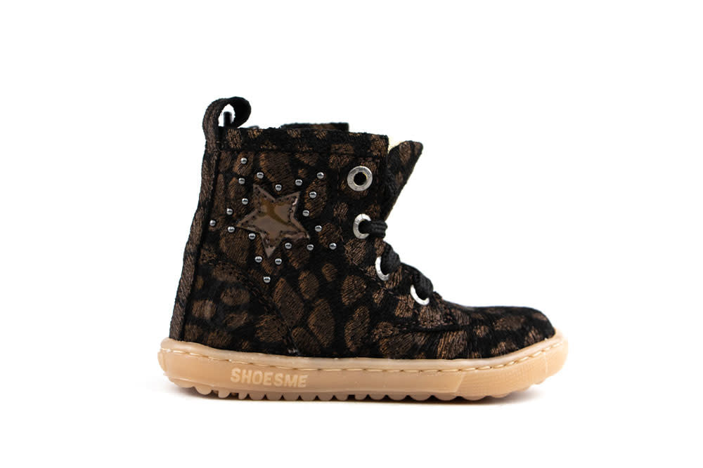 Shoesme Veterboots Zwart Extreme Flex Bronze