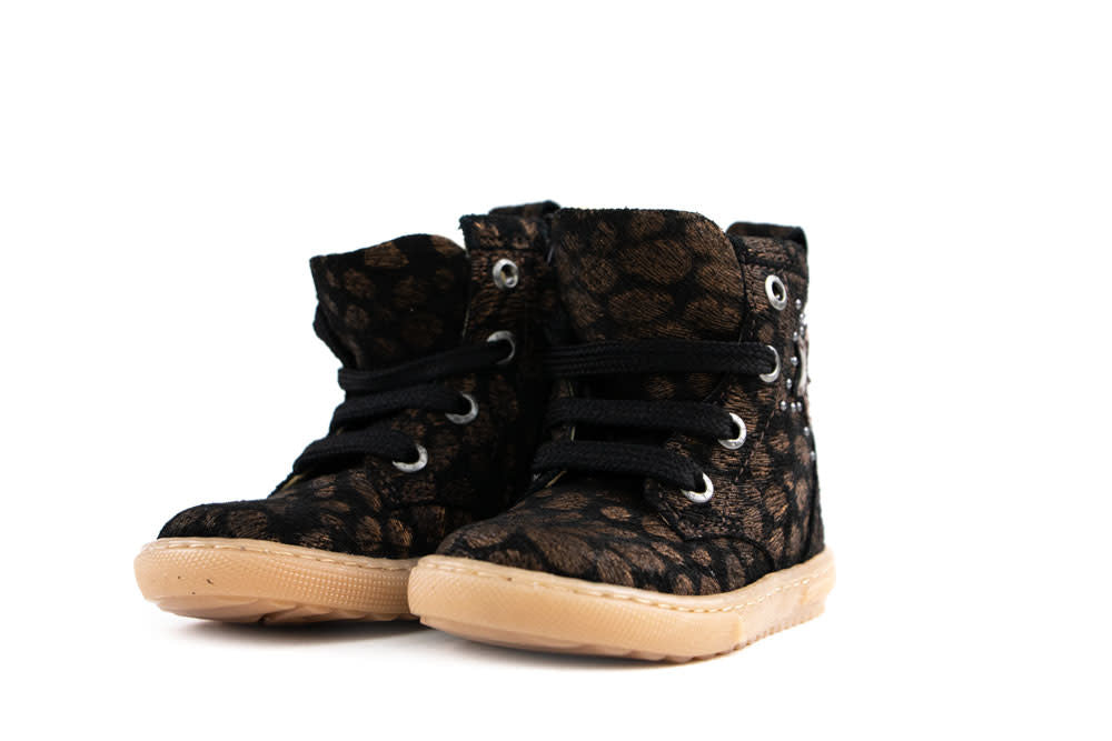 Shoesme Veterboots Zwart Extreme Flex Bronze