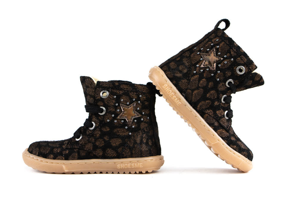 Shoesme Veterboots Zwart Extreme Flex Bronze