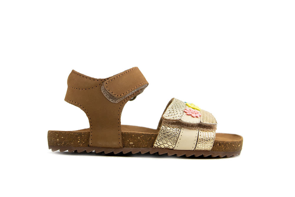Shoesme Sandaal Cognac Goud