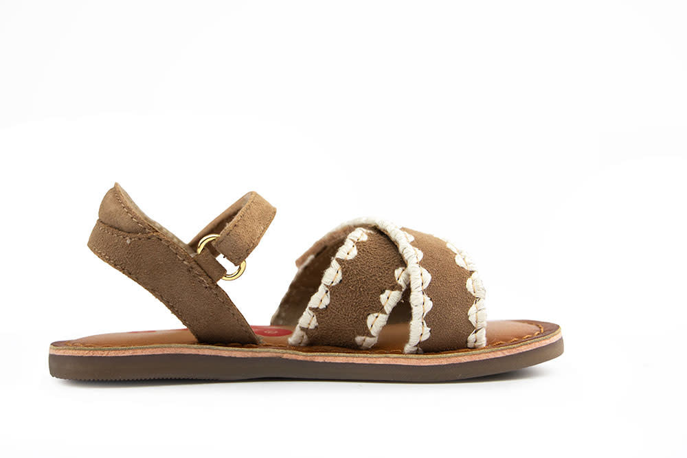 Shoesme Sandaal Taupe White