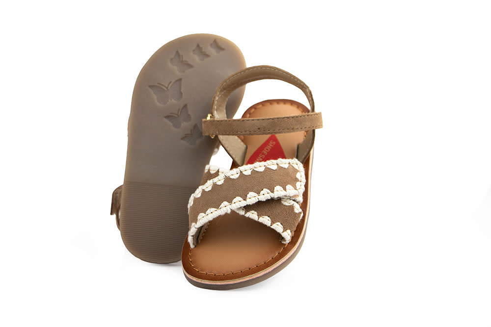 Shoesme Sandaal Taupe White