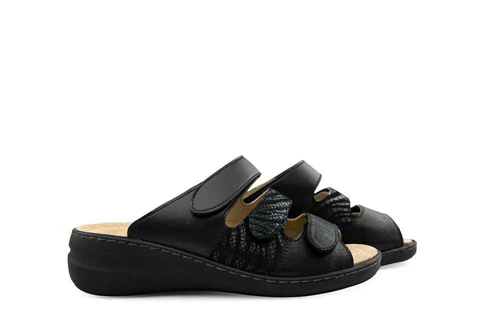 Solidus Slipper Glamour Schwarz Shape