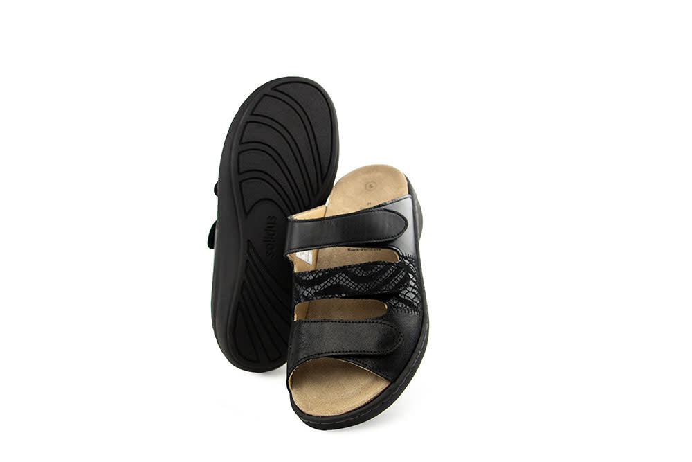 Solidus Slipper Glamour Schwarz Shape