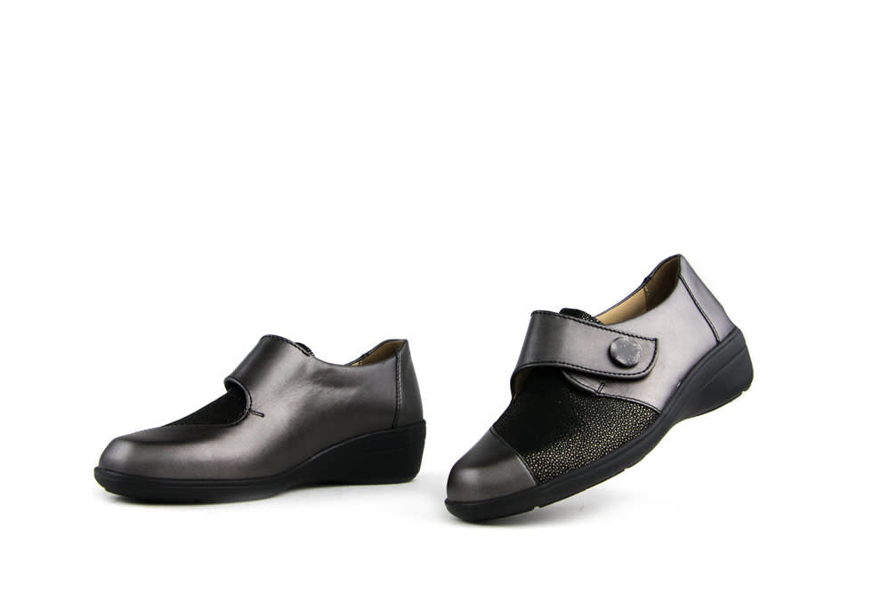 Solidus Klittenbandschoenen Grijs Hedda Smog Mini Skate