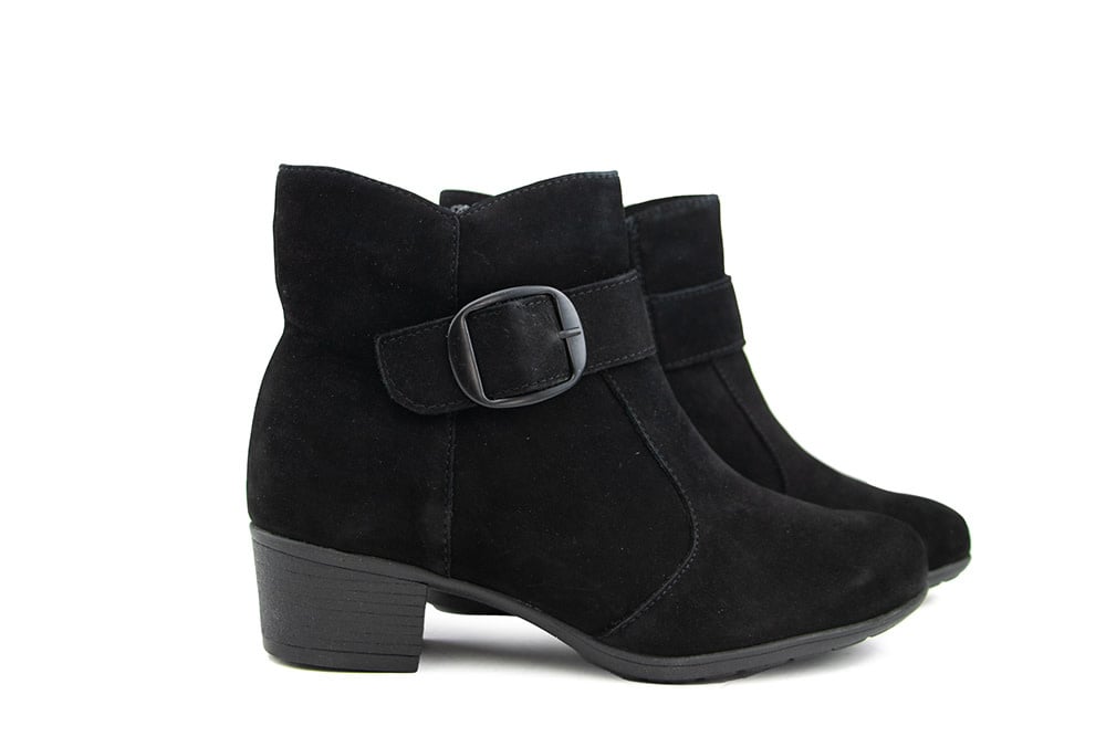 Solidus Enkellaars Kerry Schwarz Nubuck