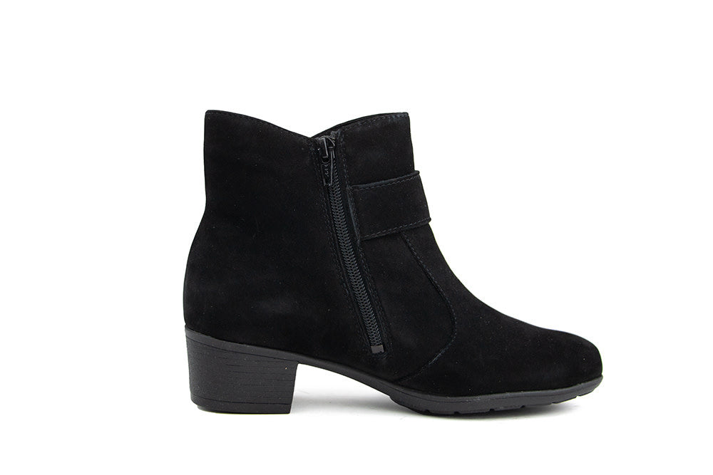 Solidus Enkellaars Kerry Schwarz Nubuck