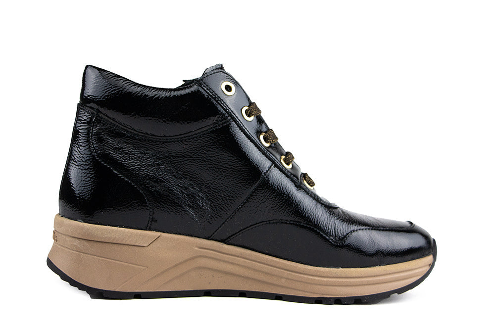 Solidus Hoge Sneaker Karma Schwarz Lack